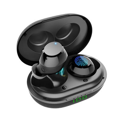 Bluetooth 5.0 Headset in-Ear Earphone One-Step Pairing withTouch-Control Operation LED Display True Wireless Earbuds