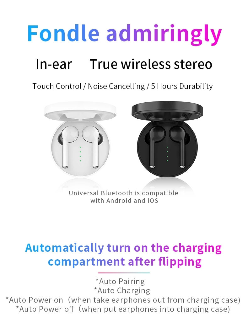 product-Bodio Electronic-TW40 Auto Pairing TWS Wireless Earphone touch Control Bluetooths earbuds fo