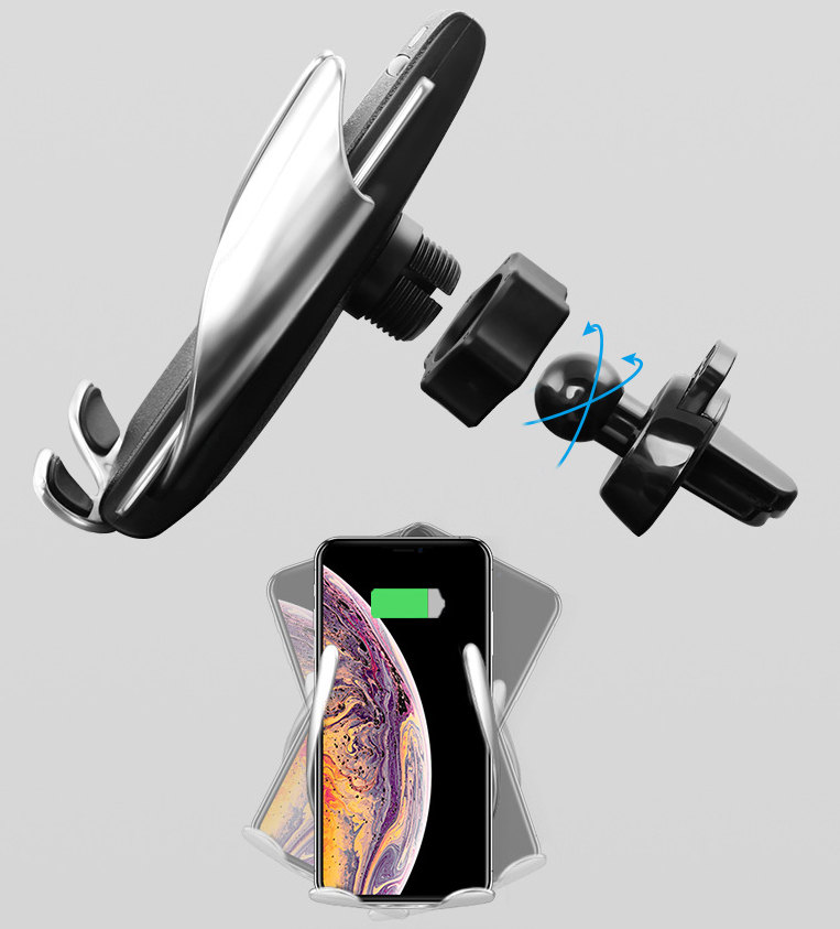 Bodio Electronic-Newest Product Wireless Car Charger Automatic Holder | Data Cable-1